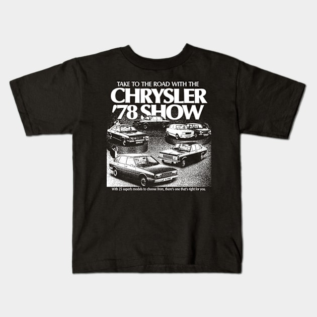 1978 MOTOR SHOW AD - HILLMAN AVENGER Kids T-Shirt by Throwback Motors